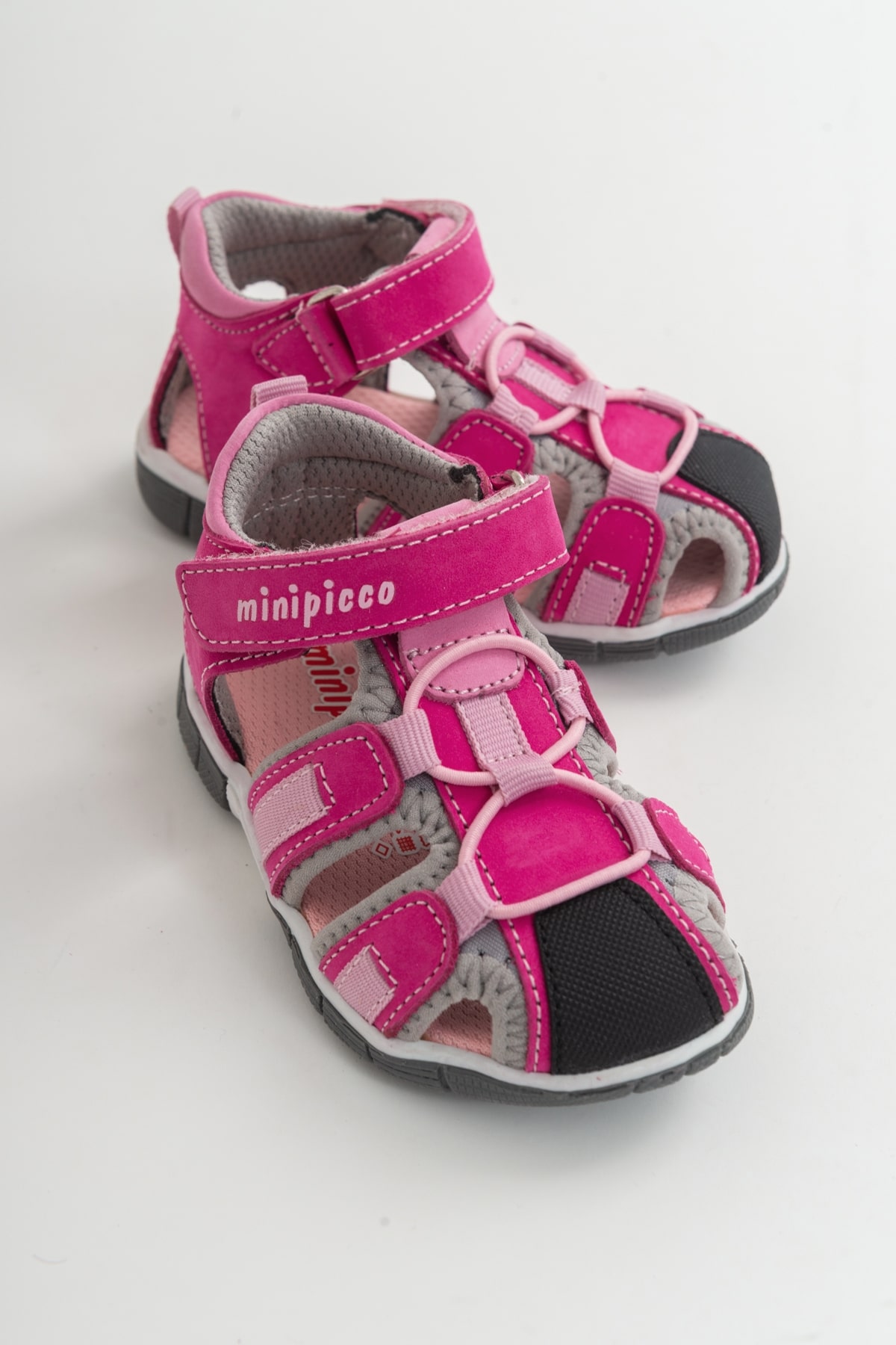 Minipicco Fuchsia Δερμάτινα Ορθοπεδικά Παιδικά Σανδάλια εξωτερικού χώρου - Image 2