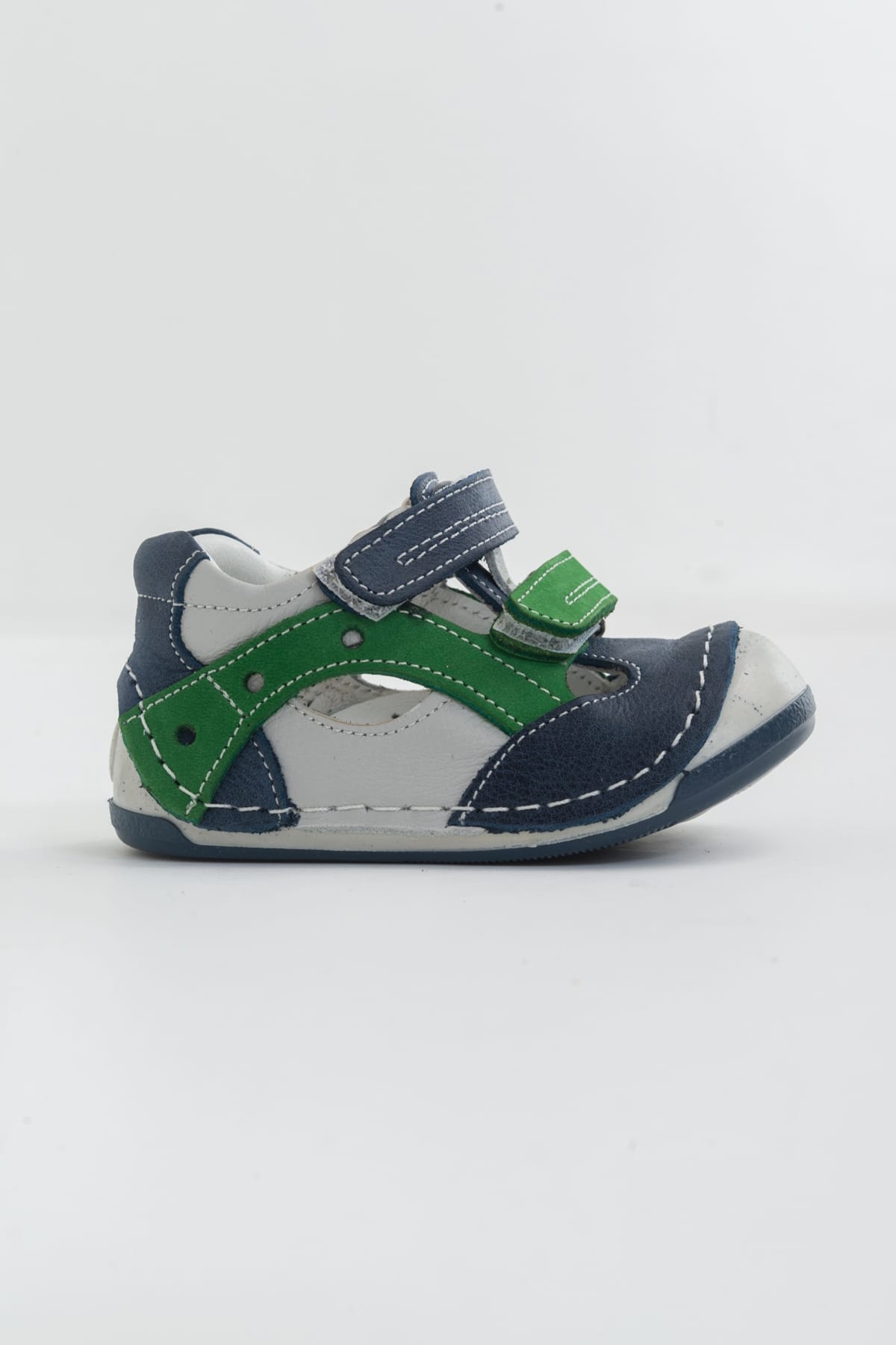 Minipicco Boys Denim Δερμάτινο Ορθοπεδικό Στήριγμα First Step Παπούτσια - Image 5