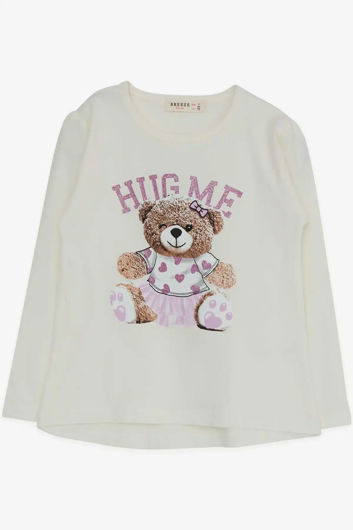 Κολάν & μπλούζα με τύπωμα αρκουδάκι "HUG ME" (18 μηνών) - Image 3