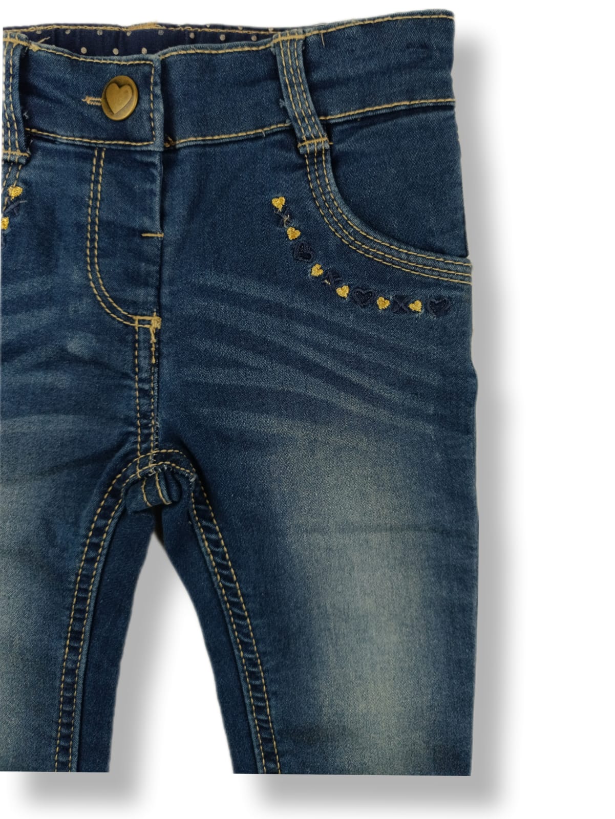 Κοριτσίστικο blue jean "HEART" (12 μηνών) - Image 2