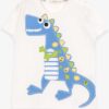 Μπεζ T-shirt "Blue Dino" (2 ετών)