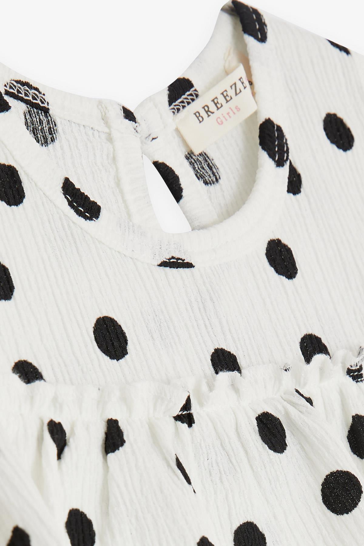 Λευκό Polka dot φόρεμα (5 ετών) - Image 3