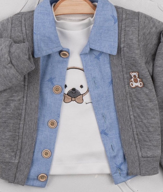 Σετ 3τμχ "Teddy Bear" για αγόρι (9-24μηνών) - Image 2