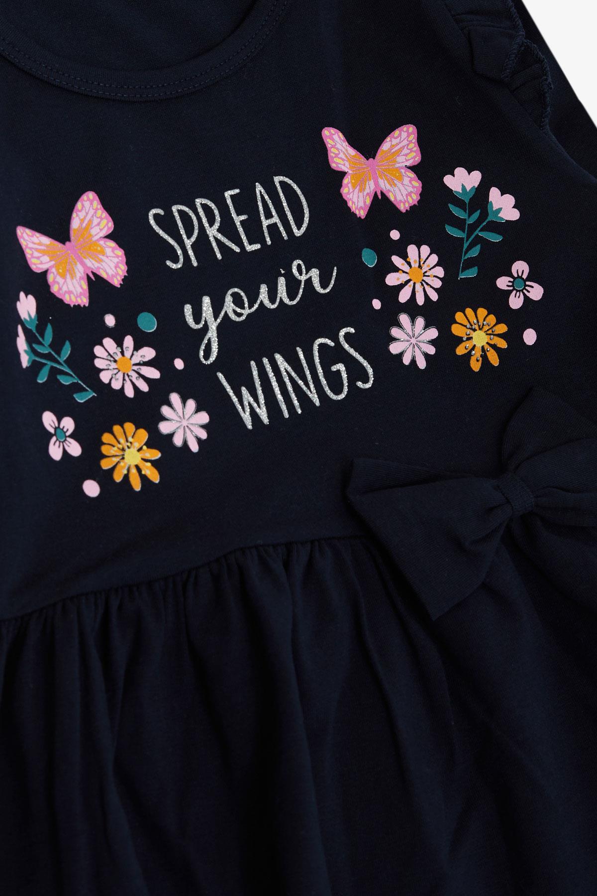 Μακρυμάνικο μπλε φόρεμα Spread your Wings (3-8 ετών) - Image 4