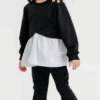 Trendy Shop Παντελόνι καμπάνα & μπλούζα με λεπτομέρειες