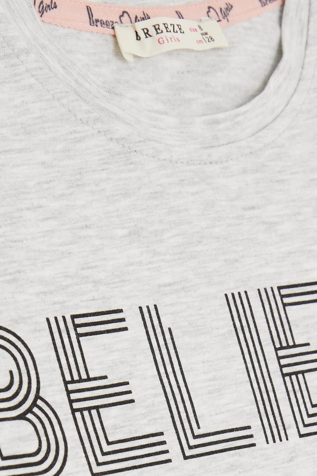 Σετ κολάν & T-Shirt γκρι BELIEVE (8-12 ετών) - Image 3