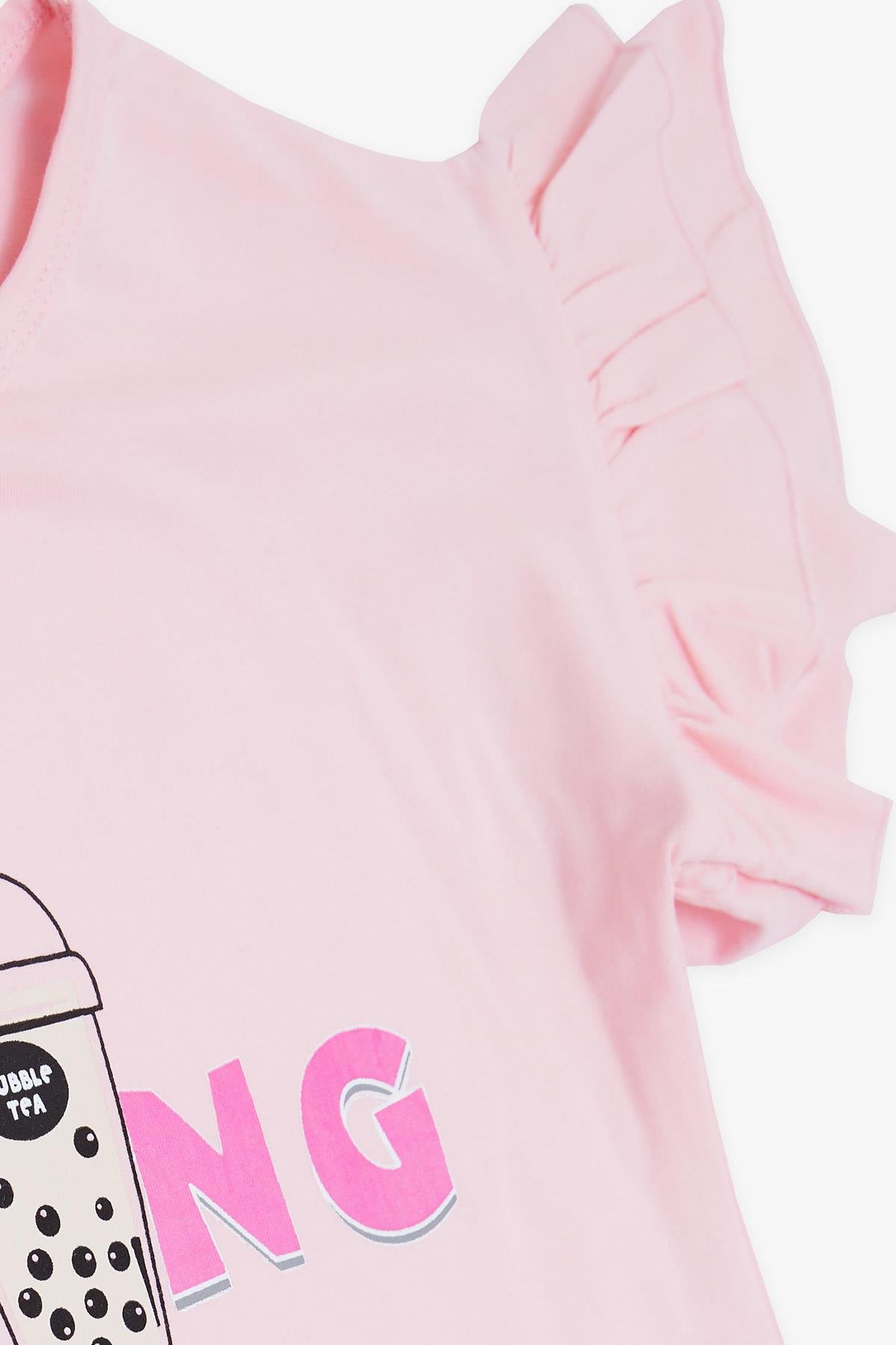Ροζ T-Shirt & κολάν γκρι (5-10 ετών) - Image 5