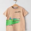 Μπεζ T-shirt με στάμπα CROCODOC για αγόρι (1-5 ετών)