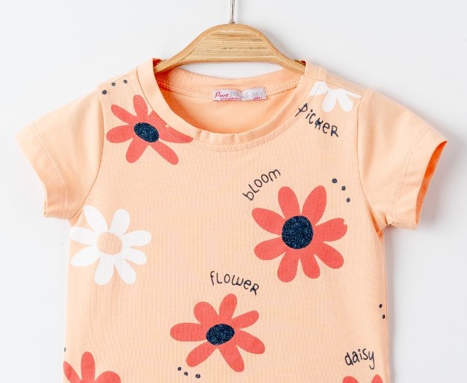 T-shirt με μαργαρίτες για κορίτσι (12μηνών-4 ετών) - Image 3