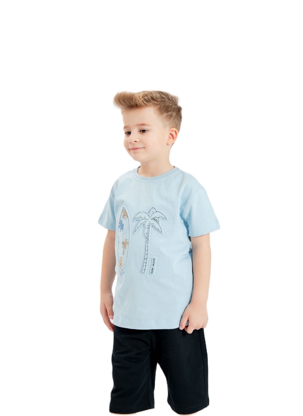 Γαλάζιο T-shirt με στάμπα για αγόρι (5-9 ετών) - Image 2