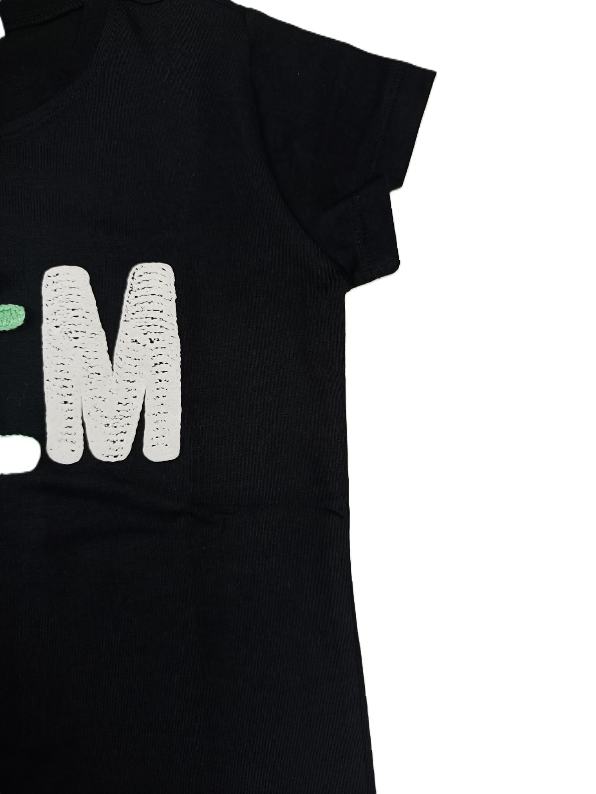 Κοριτσίστικο μαύρο T-shirt PALM (10-12 ετών) - Image 2