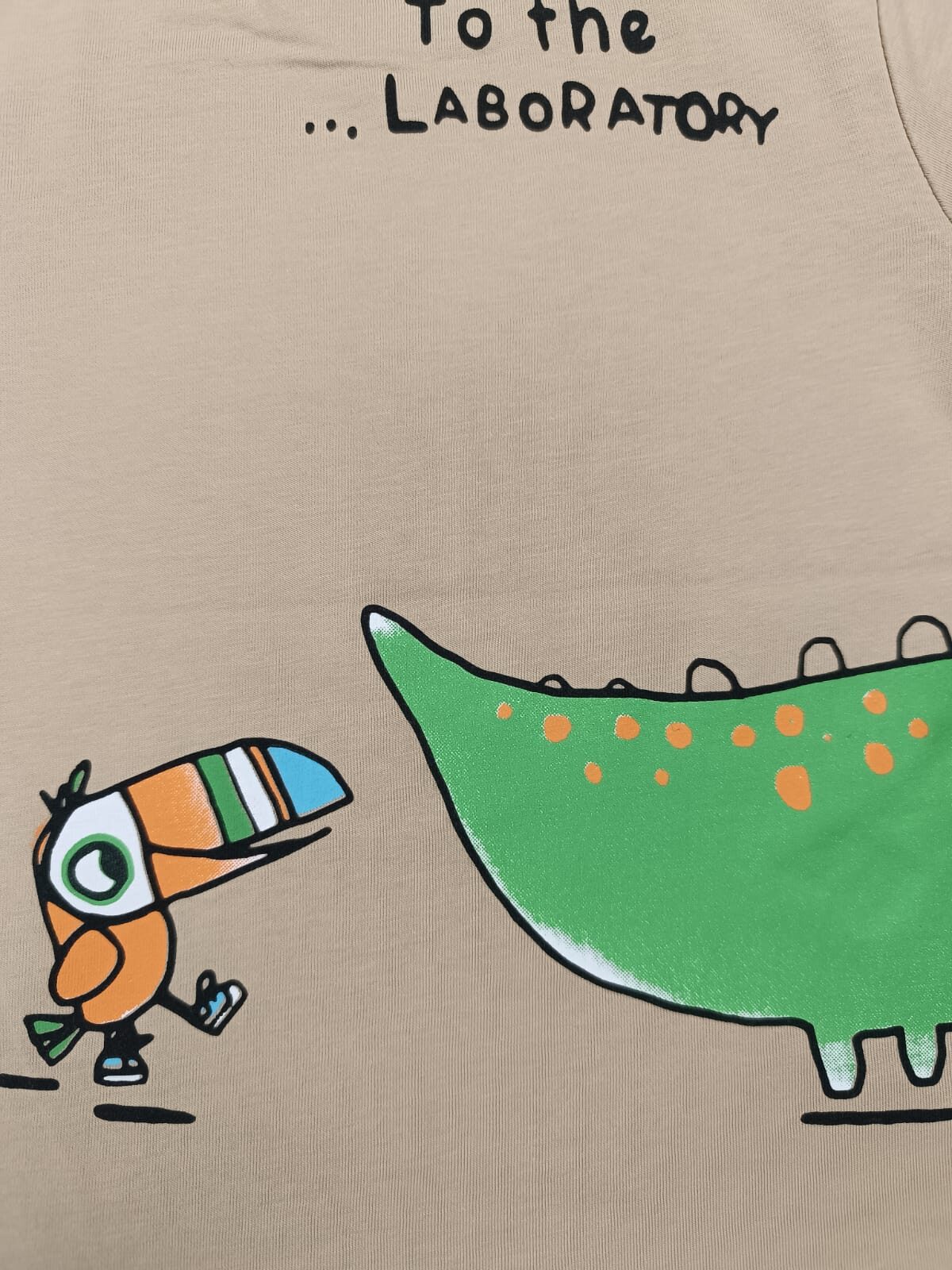 Μπεζ T-shirt με στάμπα CROCODOC για αγόρι (1-5 ετών) - Image 2