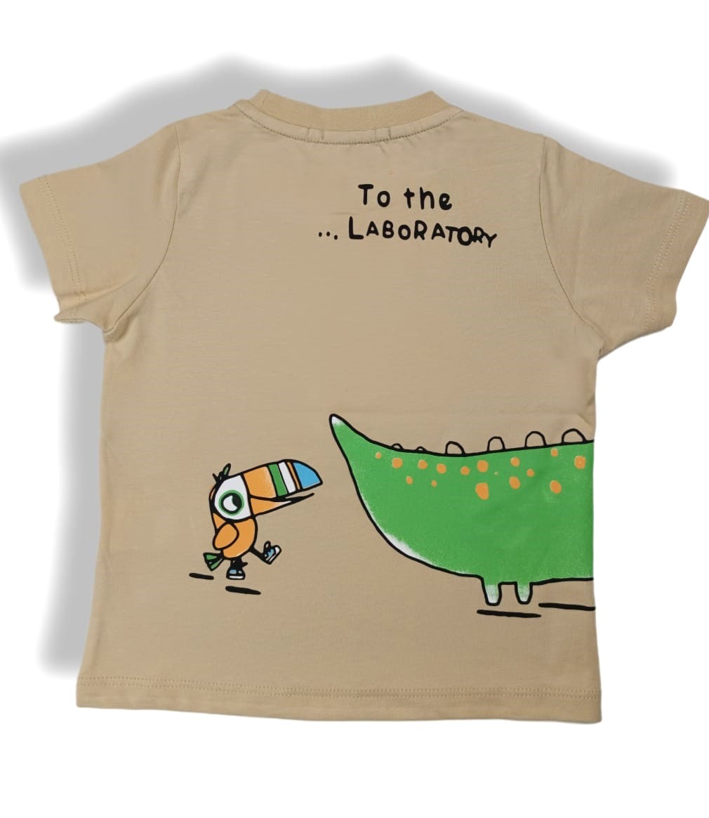 Μπεζ T-shirt με στάμπα CROCODOC για αγόρι (1-5 ετών) - Image 4