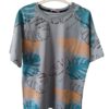 Μπλε T-shirt με φύλλα για αγόρι (13-17 ετών)