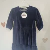 Βελούδινο navy blue φόρεμα (1-8 ετών)